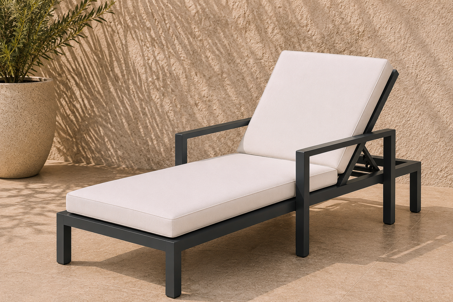 chaise with arms a